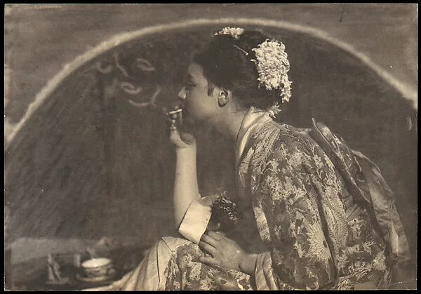 Friedel Wearing a Kimono — Frank Eugene