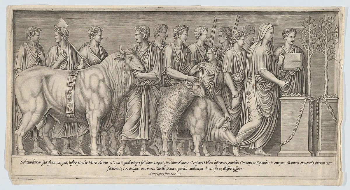 Pagan Sacrifice, after an Antique Bas Relief — Nicolas Beatrizet|Antonio Lafreri