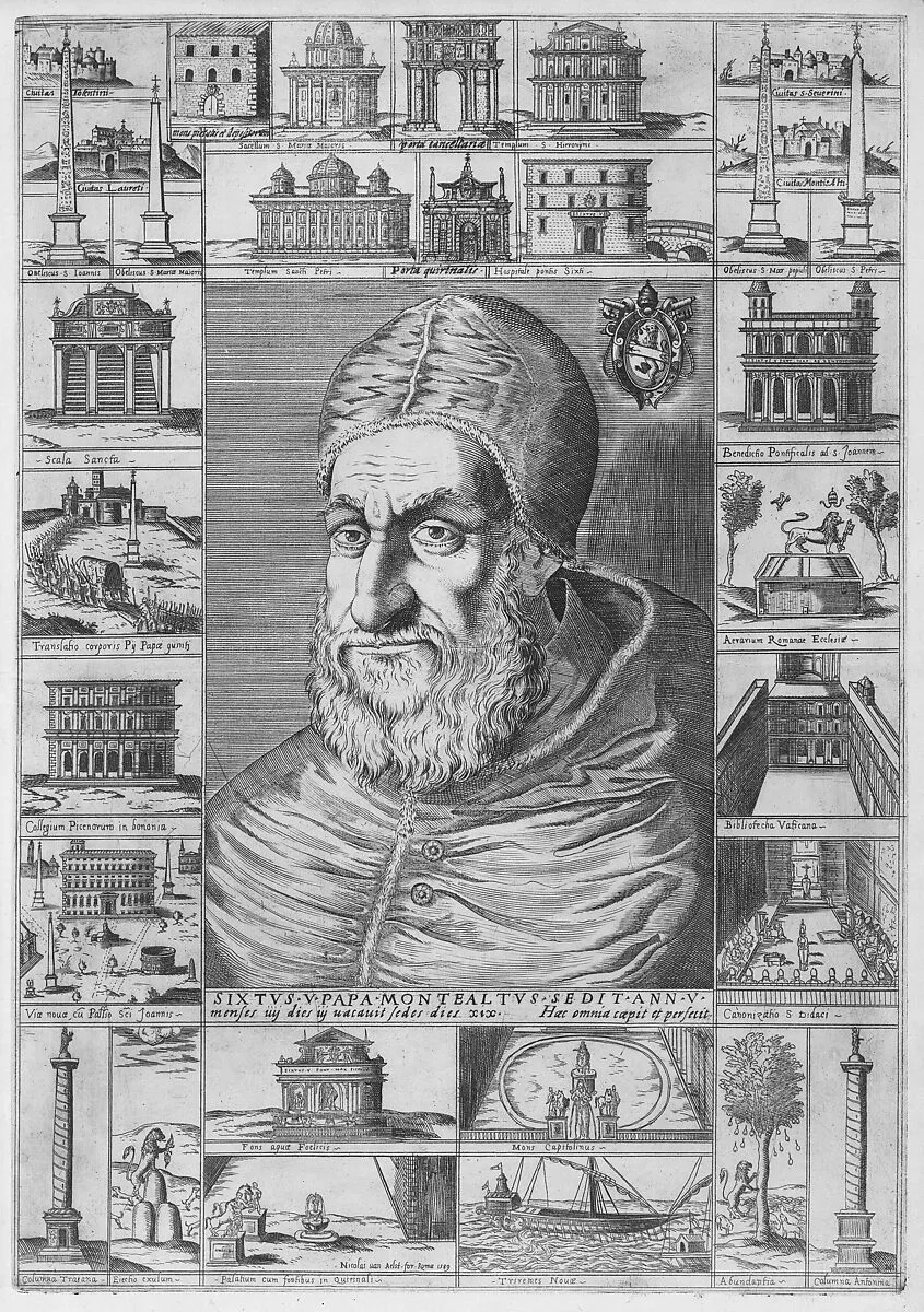 Portrait of Sixtus V — Nicolaus van Aelst|Pope Sixtus V (Felice Peretti)