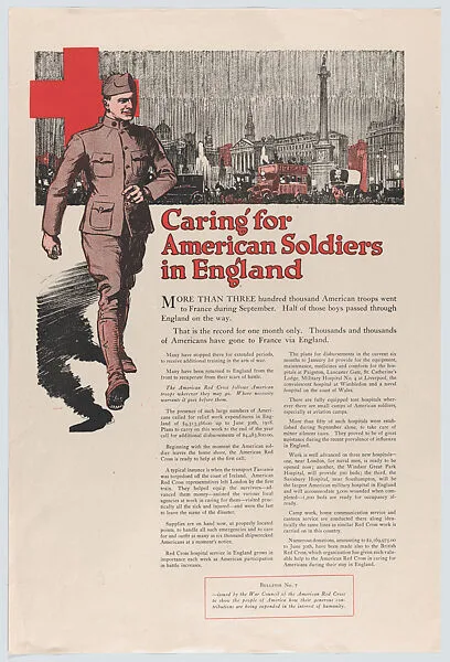 Caring for American Soldiers in England — American Red Cross