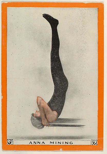 Anna Mining, No. 55, When a Person Falls Overboard, from the Champion Women Swimmers series (T221), issued by Pan Handle Scrap — Pan Handle Scrap Company
