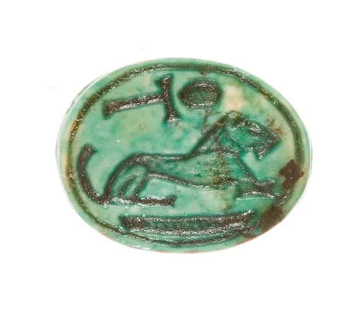 Scarab Inscribed with a Hieroglyphic Motif