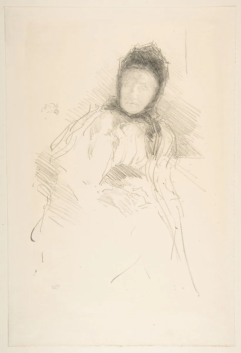 Unfinished Sketch of Lady Haden — James McNeill Whistler