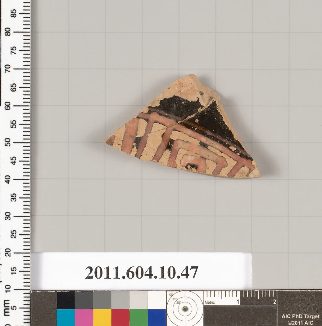 Terracotta fragment of a kylix (drinking cup) — Unknown