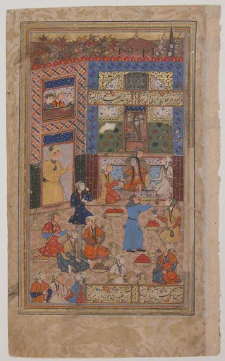"Zulaikha after her Second Dream of Yusuf", Folio from a Yusuf and Zulaikha of Jami