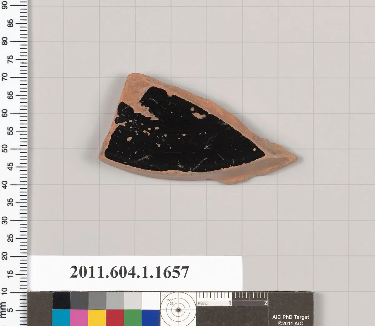 Terracotta fragment of a kylix (drinking cup) — Hischylos Painter