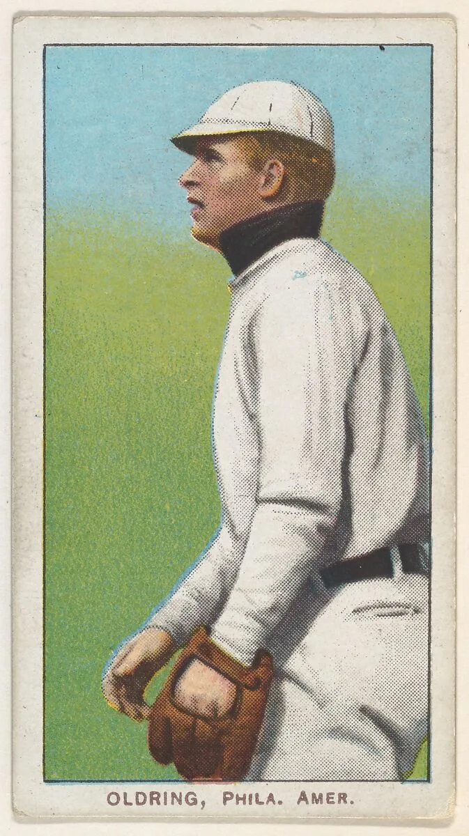 Oldring, Philadelphia, American League, from the White Border series (T206) for the American Tobacco Company — American Tobacco Company