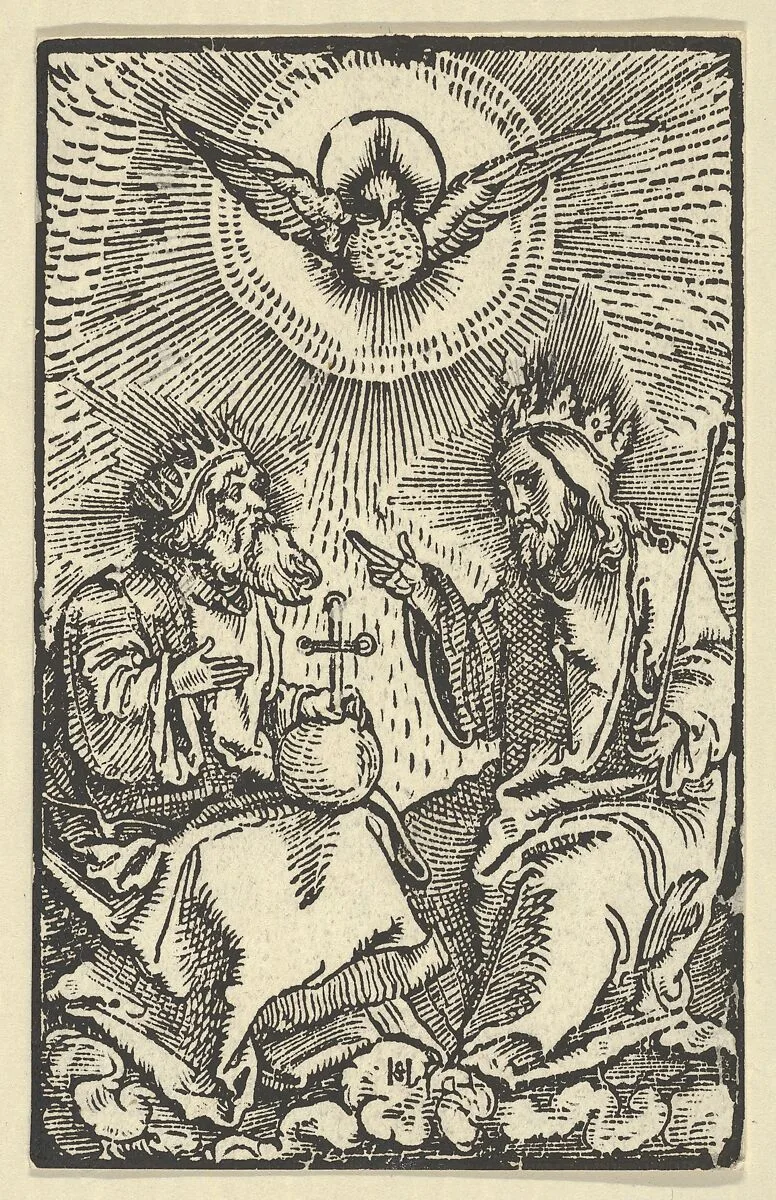 The Holy Trinity, from Via Felicitatis — Hans Schäufelein|Johann Miller