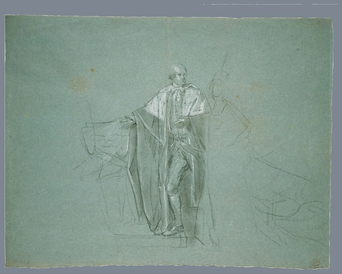 Study for "The Death of the Earl of Chatham" — John Singleton Copley