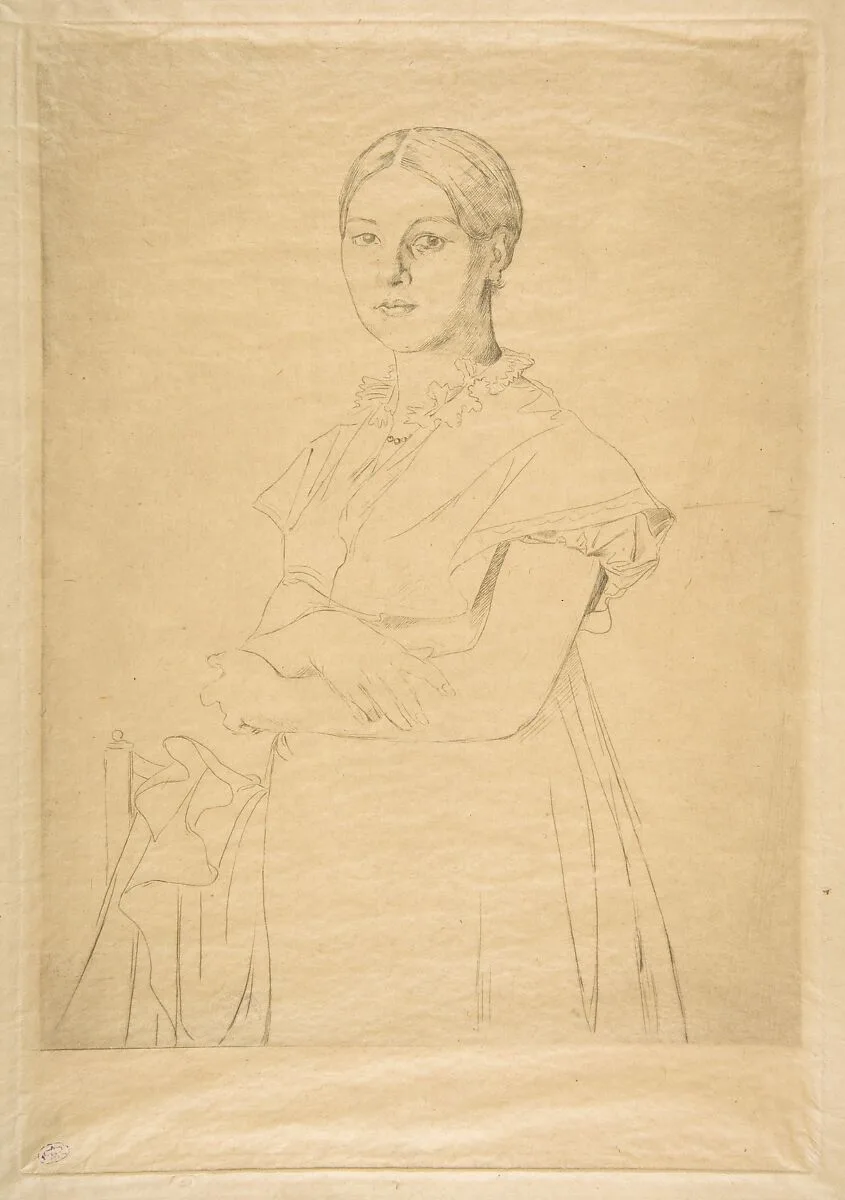 Madame Granger, after Ingres — Félix Bracquemond|Jean Auguste Dominique Ingres