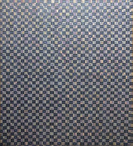 Purple and Gray Braiding — François Rouan