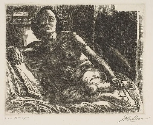 Nude Resting on Elbow