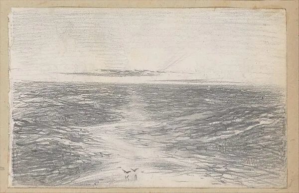 Moonlight on Waves (from Scrapbook) — John Singer Sargent