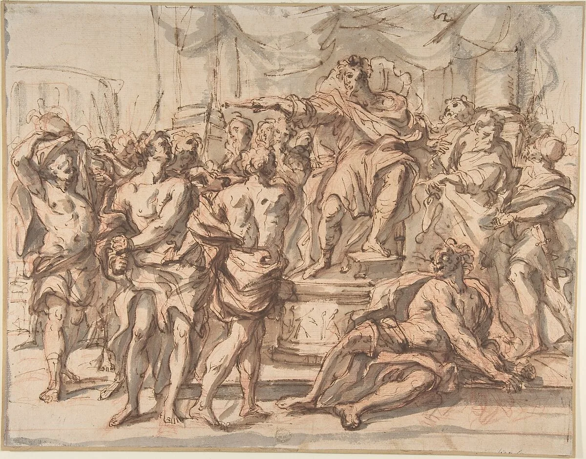 Historical Scene — Jean-Baptiste Jouvenet|Anonymous, French, 17th century