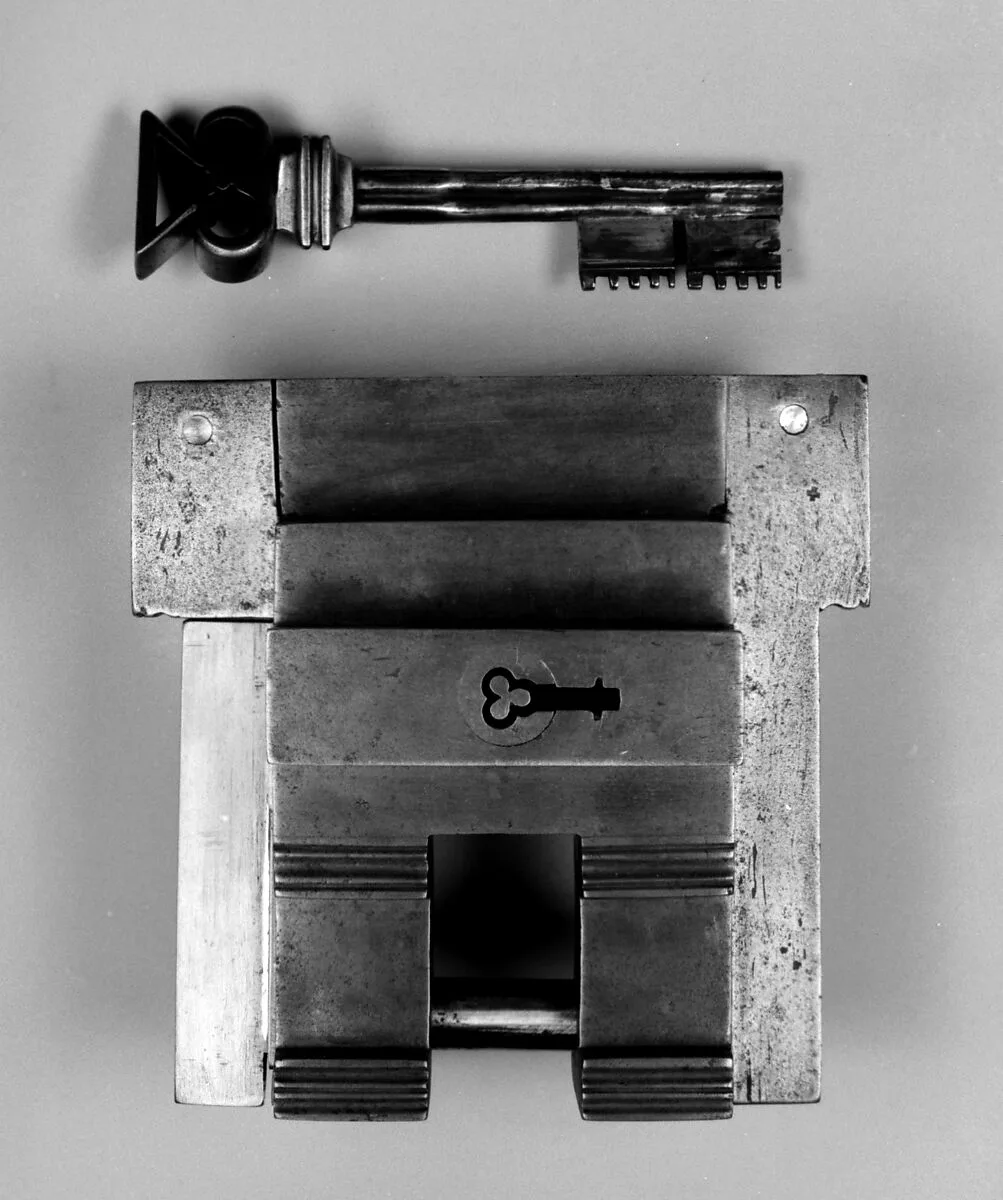 Padlock with key — Unknown