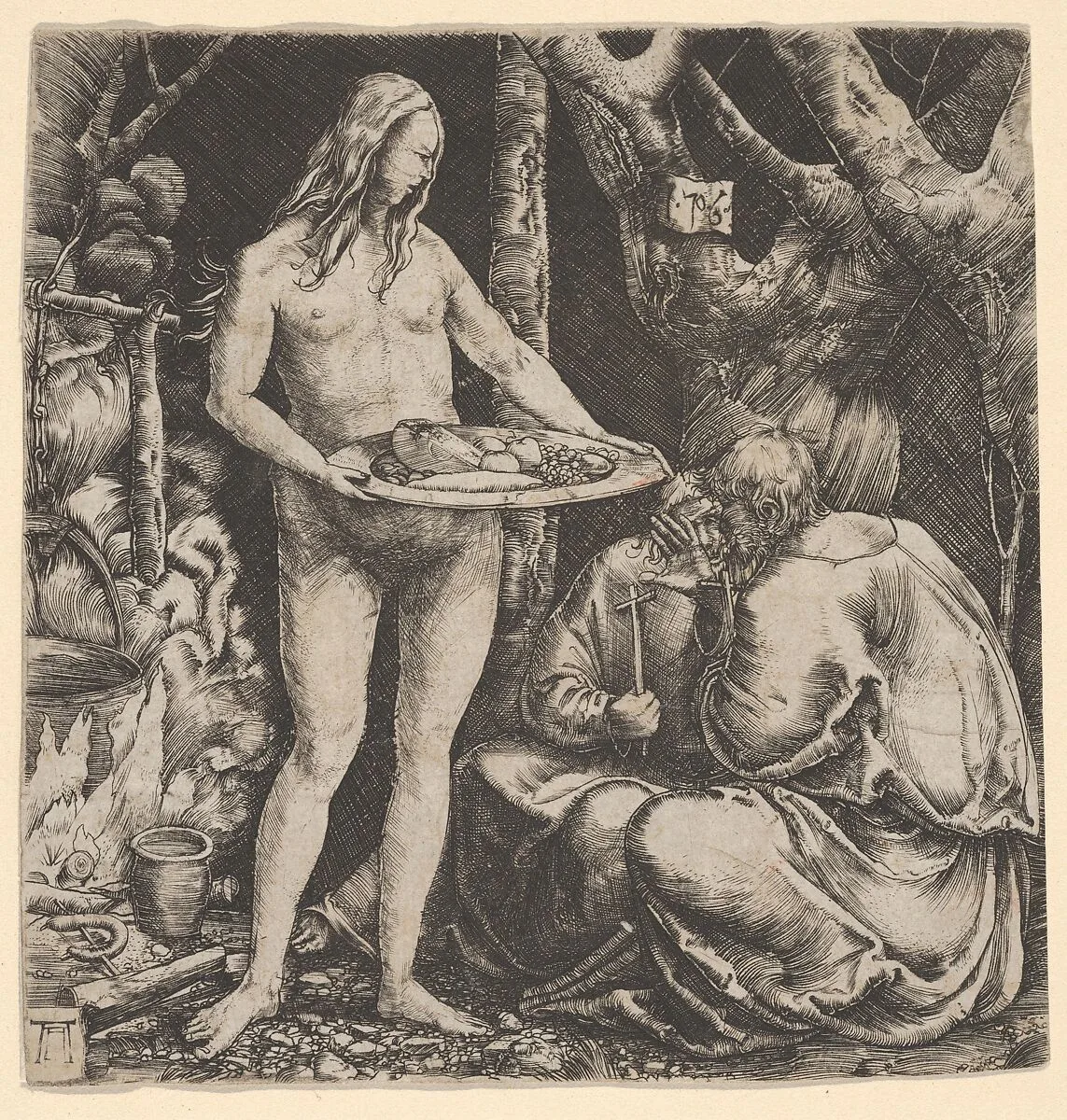 Temptation of Two Hermits — Albrecht Altdorfer