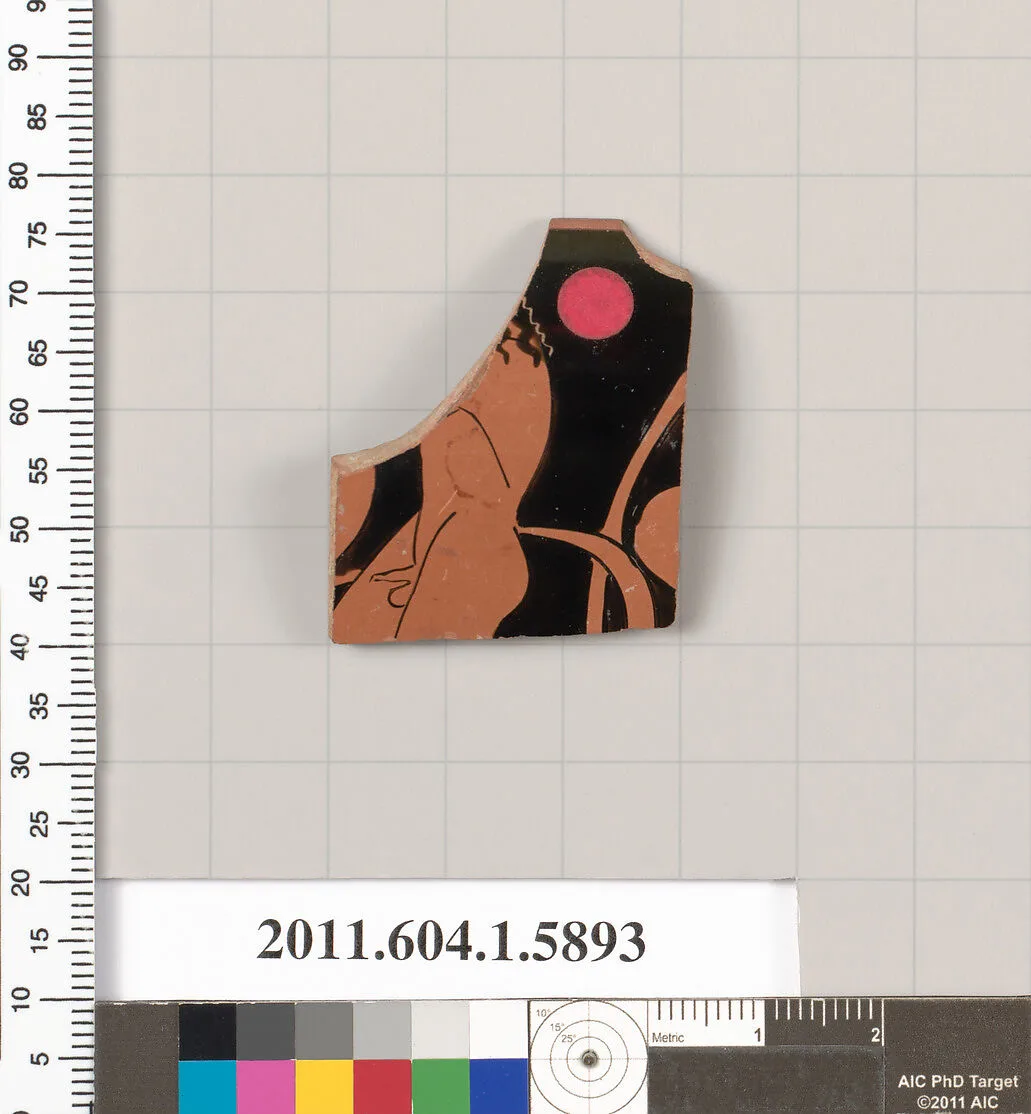 Terracotta rim fragment of a kylix (drinking cup) — Unknown