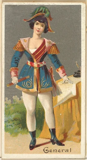 General, from the Occupations for Women series (N166) for Old Judge and Dogs Head Cigarettes