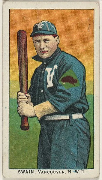 Swain, Vancouver, Northwestern League, from the "Obak Baseball Players" set (T212), issued by the American Tobacco Company to promote Obak Mouthpiece Cigarettes — American Tobacco Company