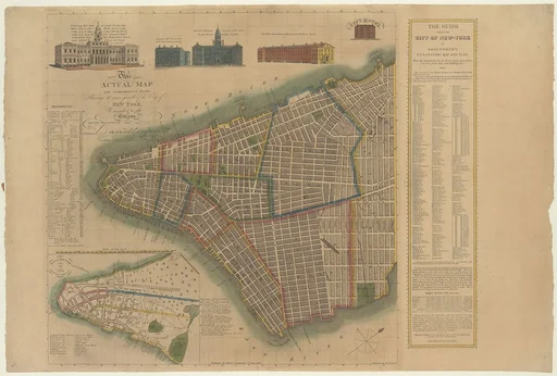 The City of New York: Longworth's Explanatory Map and Plan