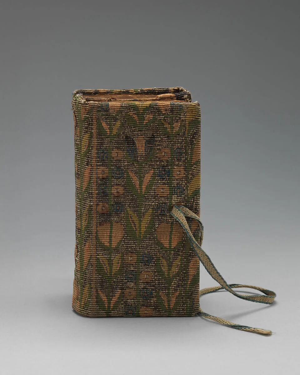 Bookbinding of repeat foliate pattern — William Sheldon