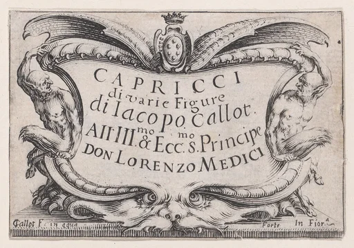 Frontispiece, from Les Caprices Series A, The Florence Set