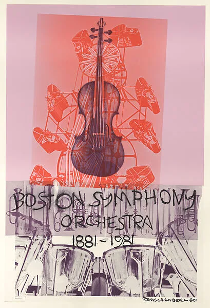 Boston Orchestra Poster 1881-1981 — Telamon Editions Limited|Robert Rauschenberg