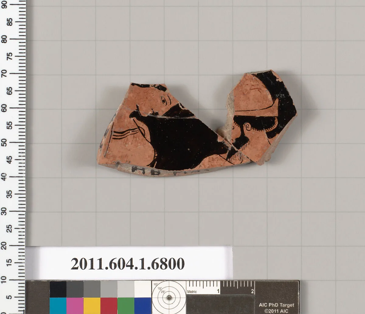 Terracotta fragment of a kylix (drinking cup) — Unknown