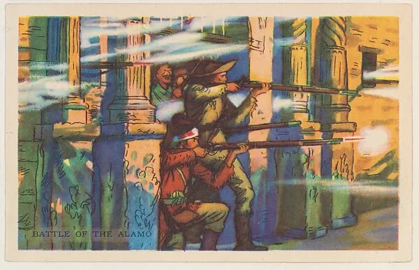 Battle of the Alamo, bakery card from the Frontiers of Freedom series (D39-4), issued by the Gordon Bread Company — Gordon Bread Company