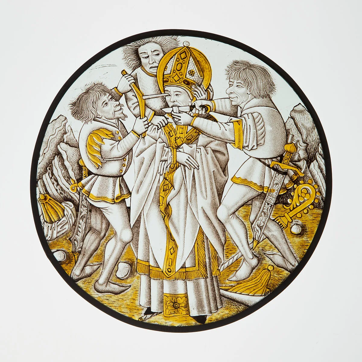 Roundel with Martyrdom of Saint Leger — Unknown