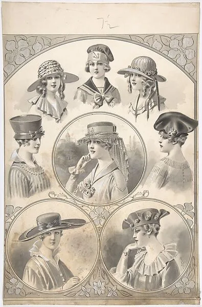 Designs for Hats for Women and Girls — A. Foa