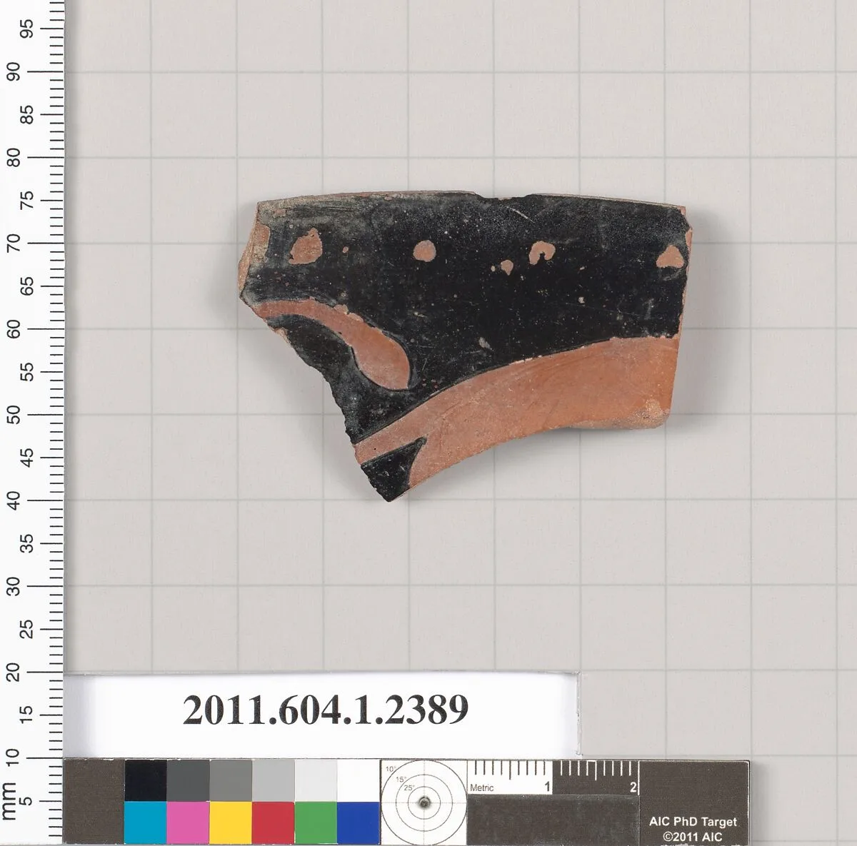 Terracotta rim fragment of a kylix (drinking cup) — Unknown