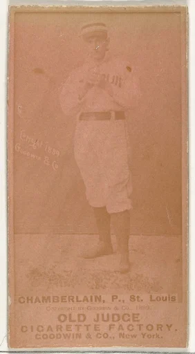 Elton P. "Ice Box" Chamberlain, Pitcher, St. Louis Browns, from the Old Judge series (N172) for Old Judge Cigarettes