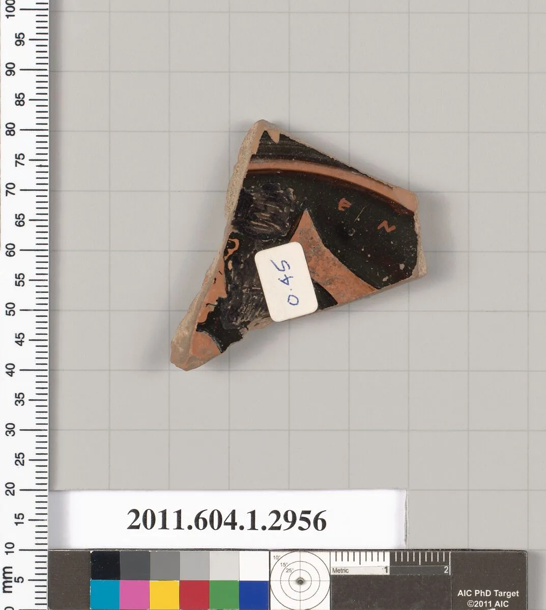 Terracotta fragment of a kylix (drinking cup) — Unknown