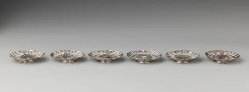 Six miniature saucers (part of a set)