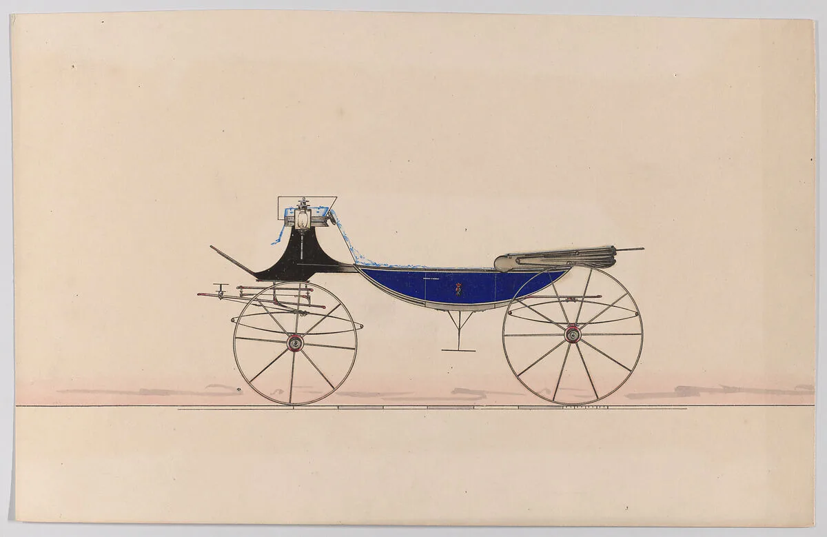 Design for Vis-à-vis with Canoe Bottom (unnumbered) — Brewster & Co.