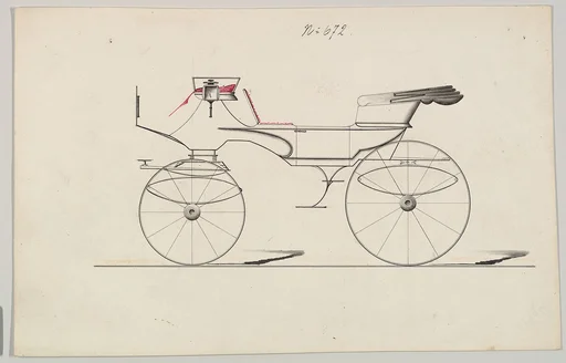 Design for Vis-à-vis, no. 672