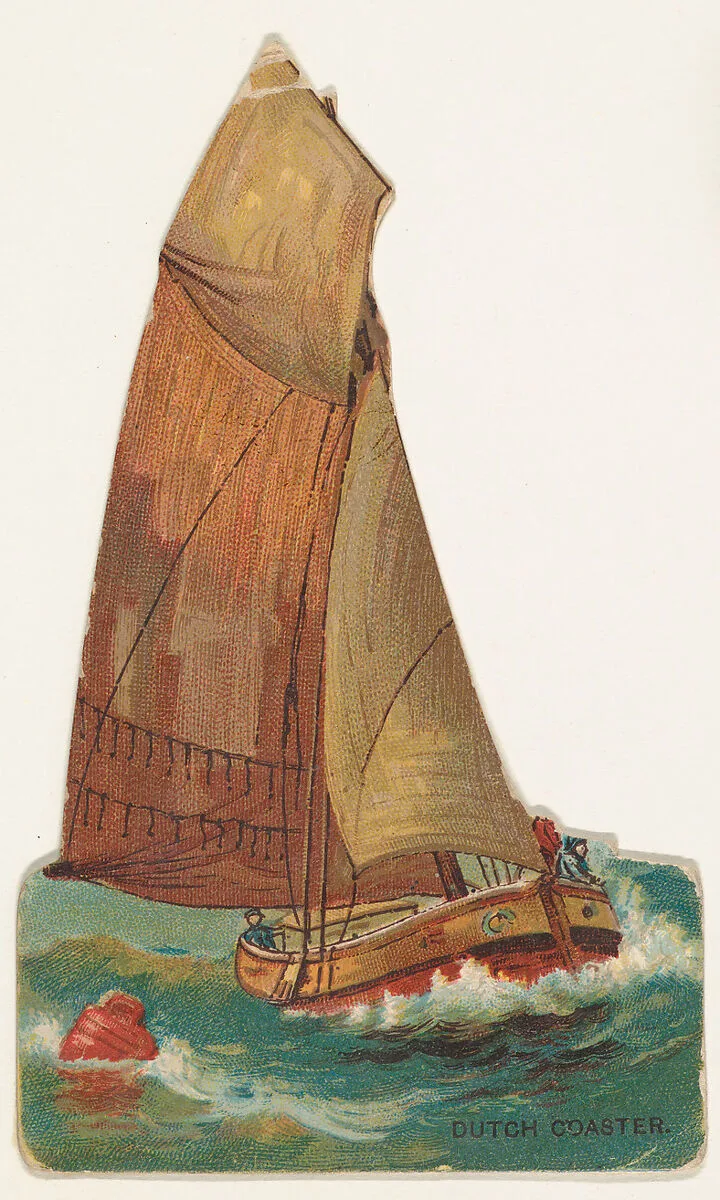 Dutch Coaster, from the Types of Vessels series (N139) issued by Duke Sons & Co. to promote Honest Long Cut Tobacco — Knapp & Company|Giles|W. Duke, Sons & Co.