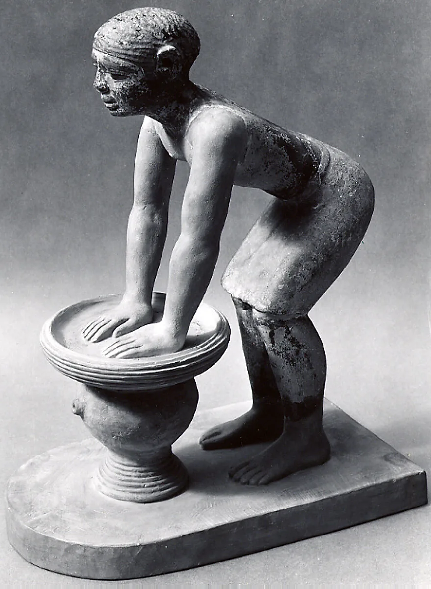 Figure of a male beer-maker — Unknown