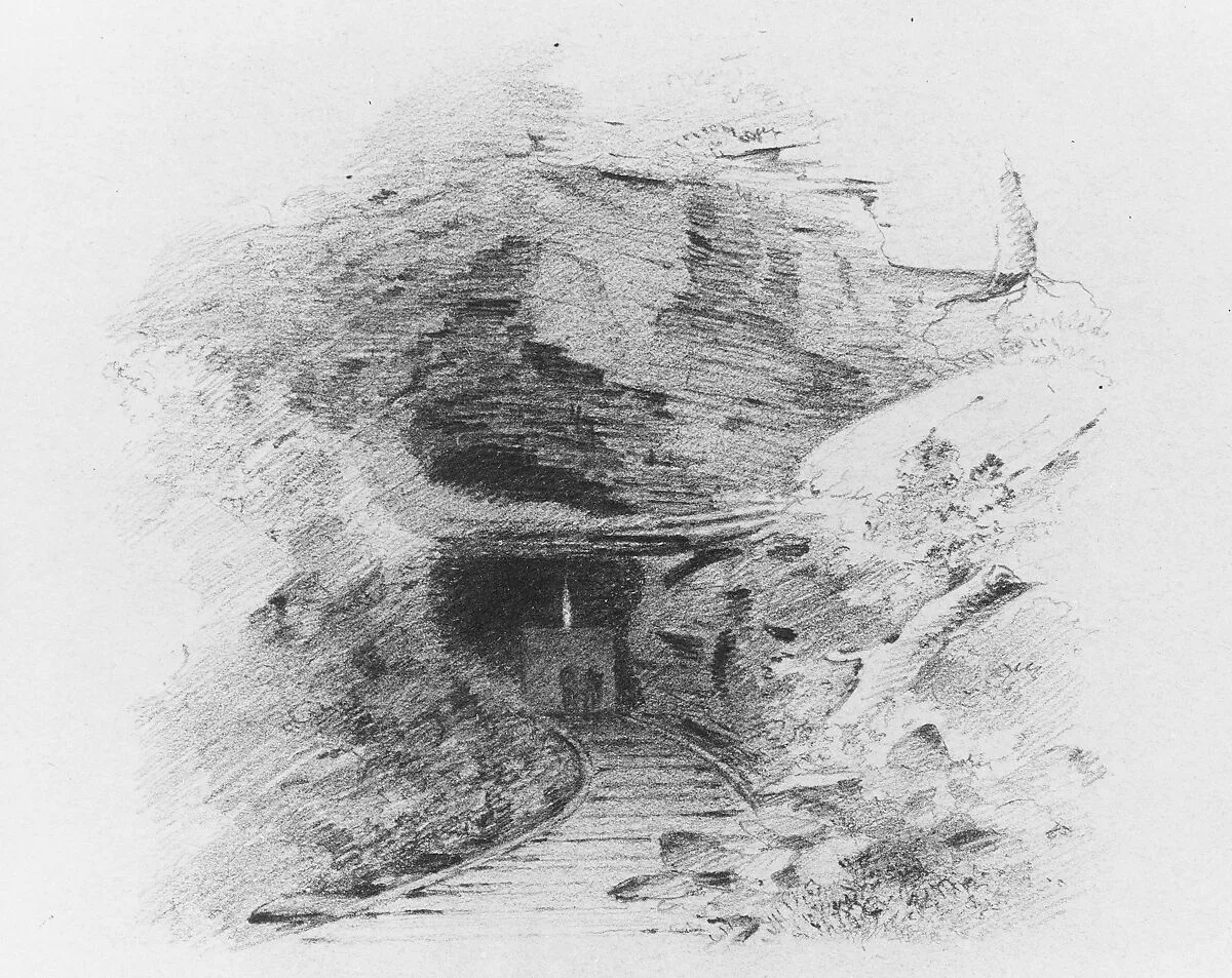 Entrance to a Coal Mine in the Valley of Wyoming, Pennsylvania (Entrance to a Coal Mine, Susquehanna) — Thomas Addison Richards