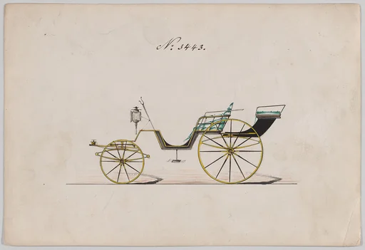 Design for Pony Phaeton, no. 3443