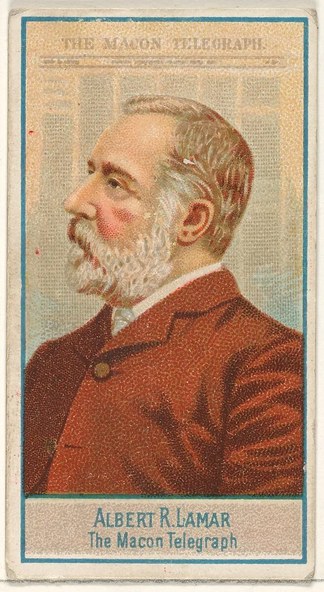 Albert R. Lamar, The Macon Telegraph, from the American Editors series (N1) for Allen & Ginter Cigarettes Brands — Allen & Ginter