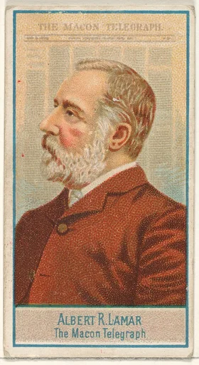 Albert R. Lamar, The Macon Telegraph, from the American Editors series (N1) for Allen & Ginter Cigarettes Brands