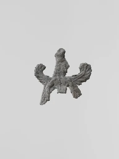Lead figure of a winged goddess, possibly Artemis Orthia