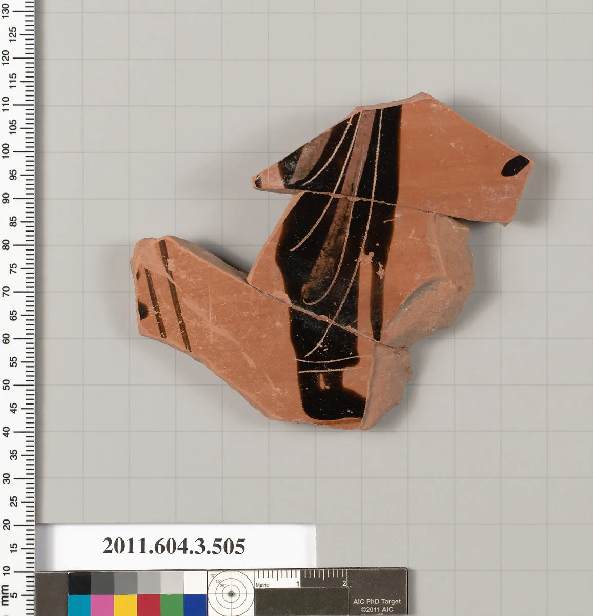 Terracotta fragment of a column-krater (bowl for mixing wine and water) — Unknown