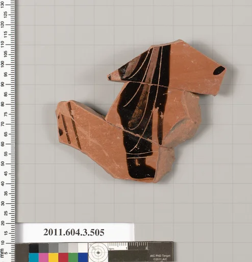 Terracotta fragment of a column-krater (bowl for mixing wine and water)