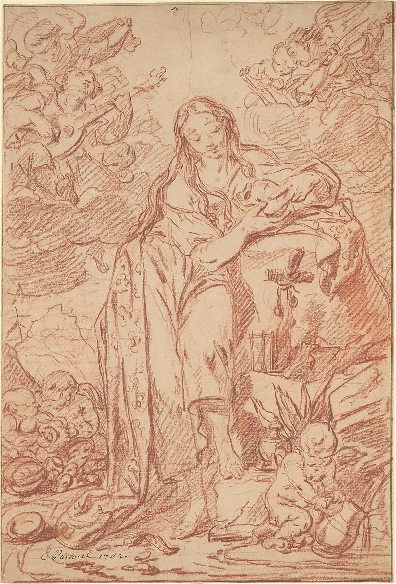 The Penitent St. Mary Magdalen — Charles Parrocel