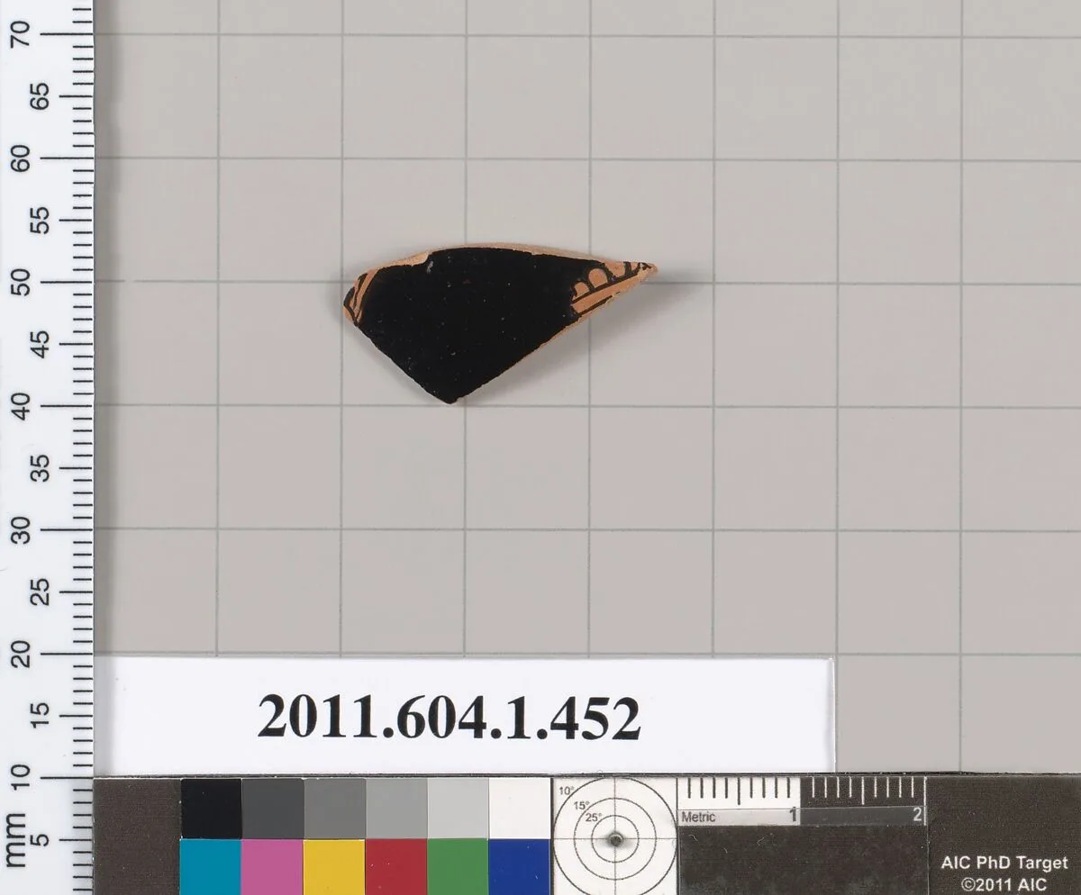 Terracotta fragment of a kylix (drinking cup) — Unknown