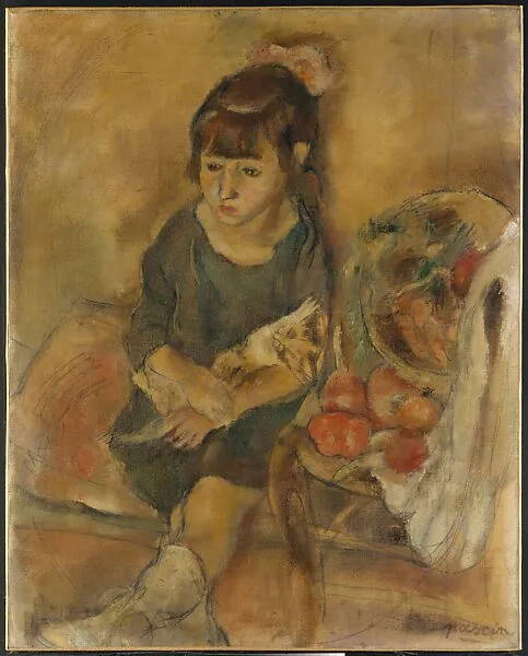 Girl with a Kitten — Jules Pascin