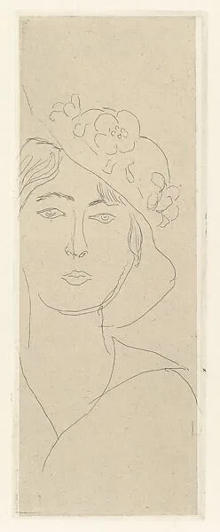 Mlle Landsberg with a Flowery Hat — Henri Matisse